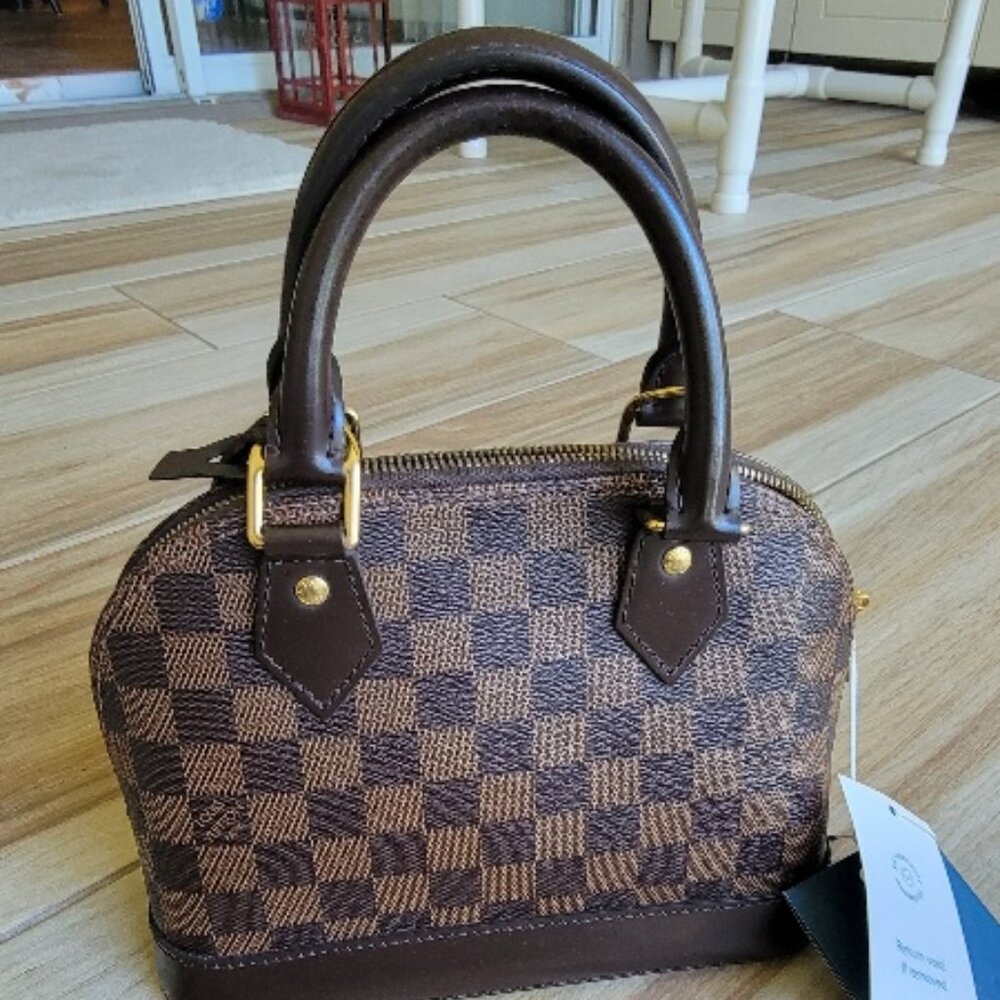 JUST SOLD Louis Vuitton Damier Ebene Alma BB Satchel Handbag - Picture 3 of 9